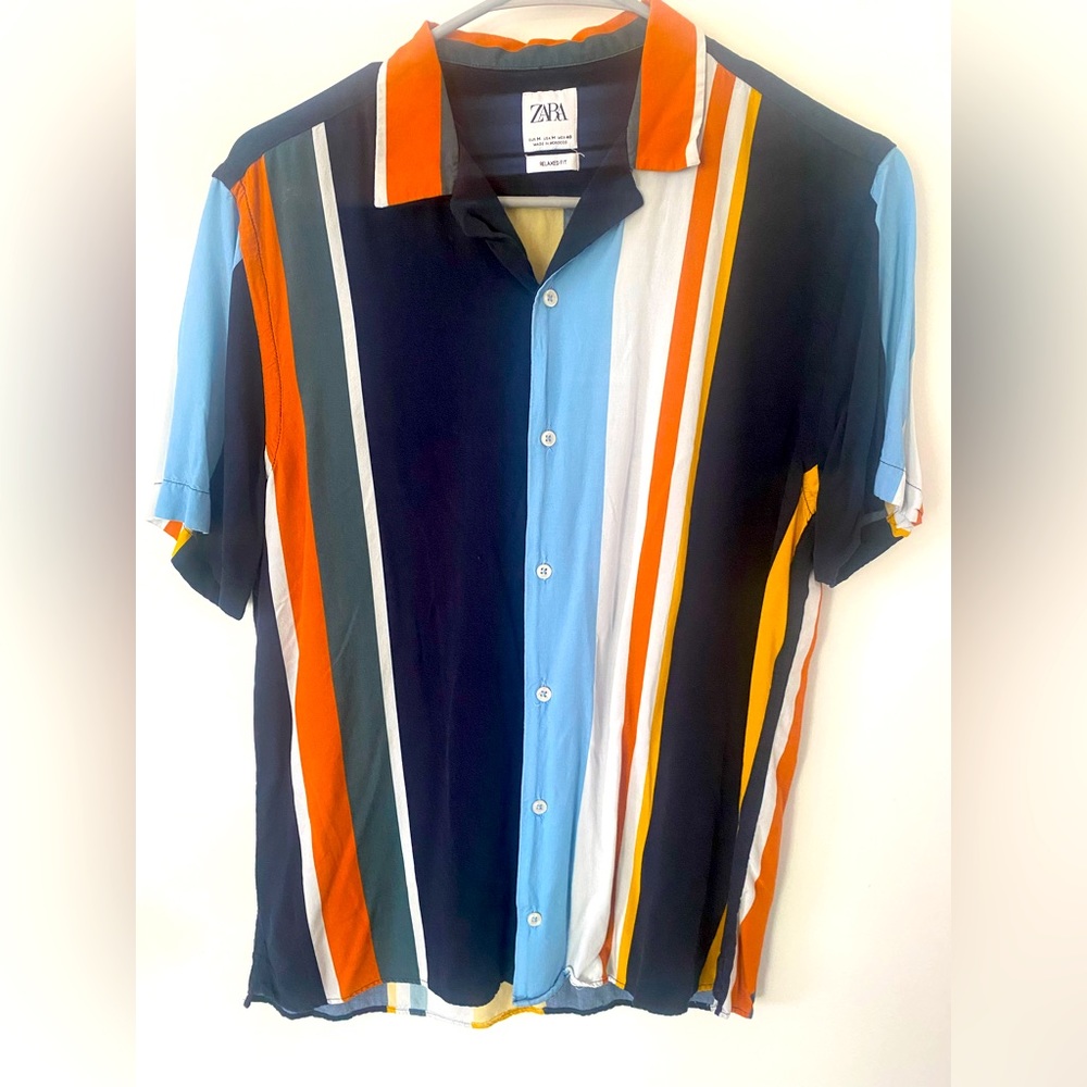 Zara Mens striped shirt Size M